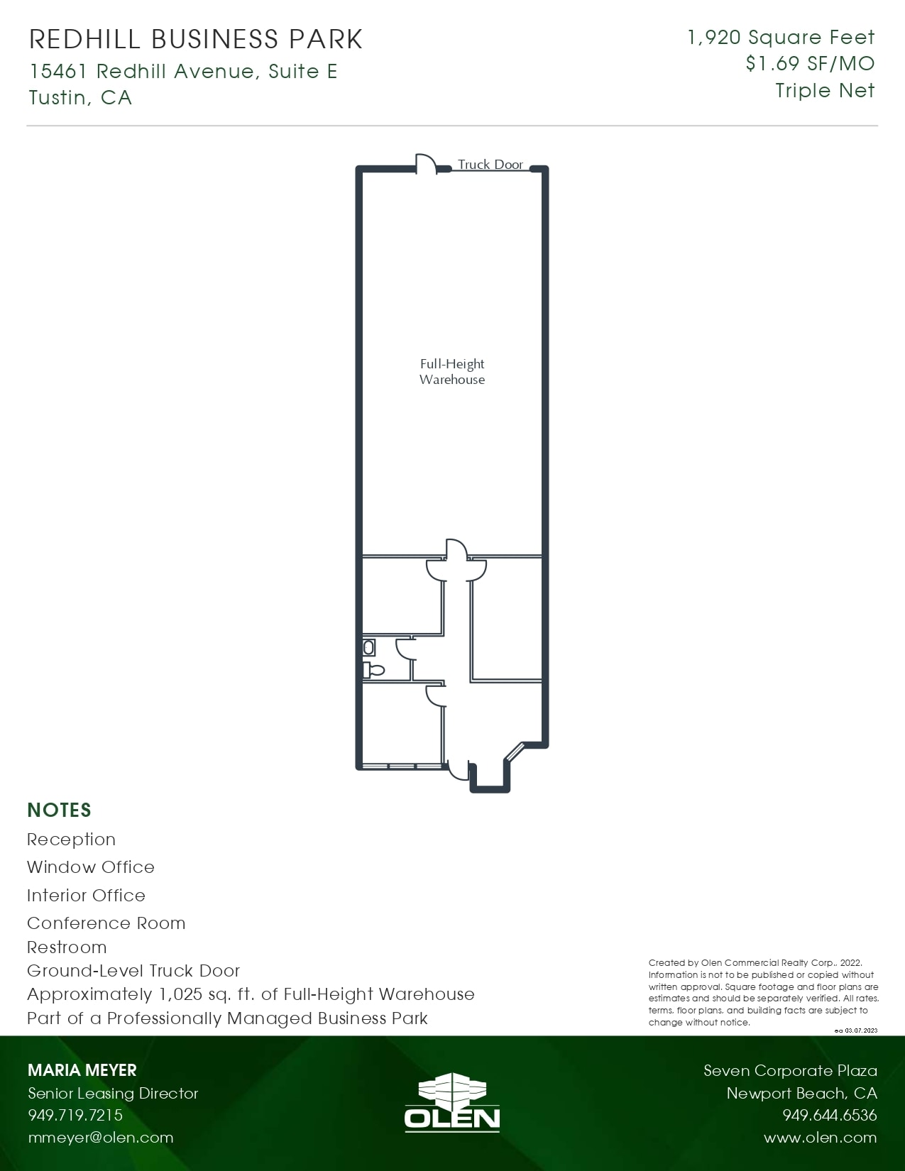 15441 Red Hill Ave, Tustin, CA for lease Floor Plan- Image 1 of 1