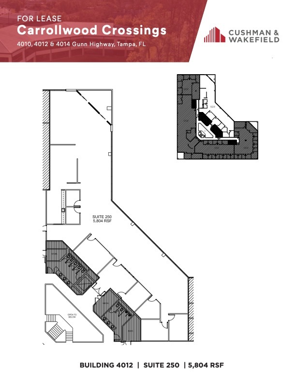 4010 Gunn Hwy, Tampa, FL à louer Plan d’étage- Image 1 de 1