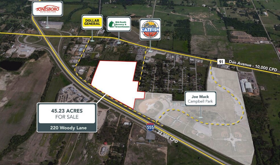 220 Woody Ln, Jonesboro, AR à vendre - Photo du bâtiment - Image 3 de 5