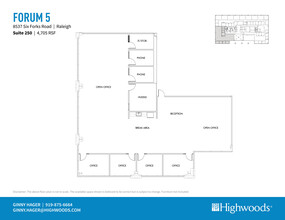 8537 Six Forks Rd, Raleigh, NC for lease Floor Plan- Image 2 of 2