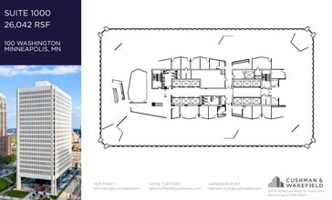 100 Washington Ave S, Minneapolis, MN à louer Plan d’étage- Image 1 de 1