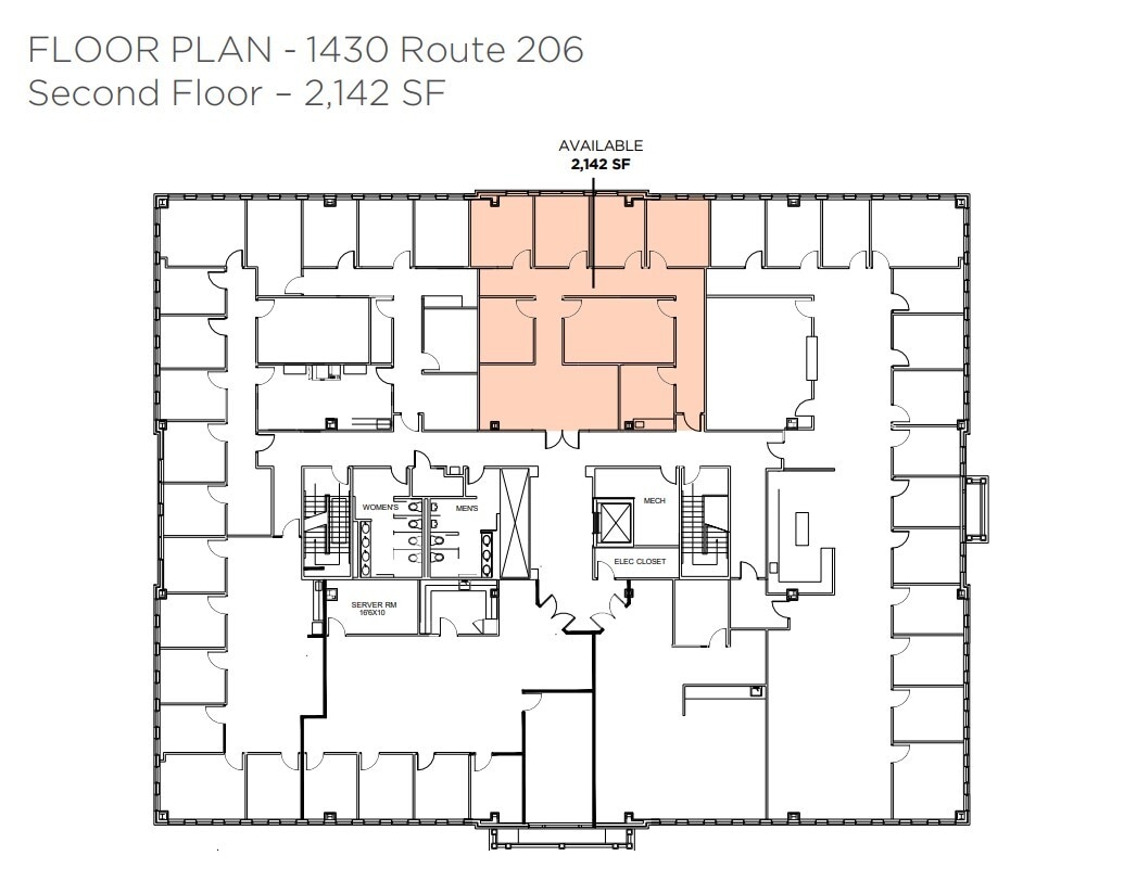 1420 Route 206, Bedminster, NJ à louer Plan d’étage- Image 1 de 1
