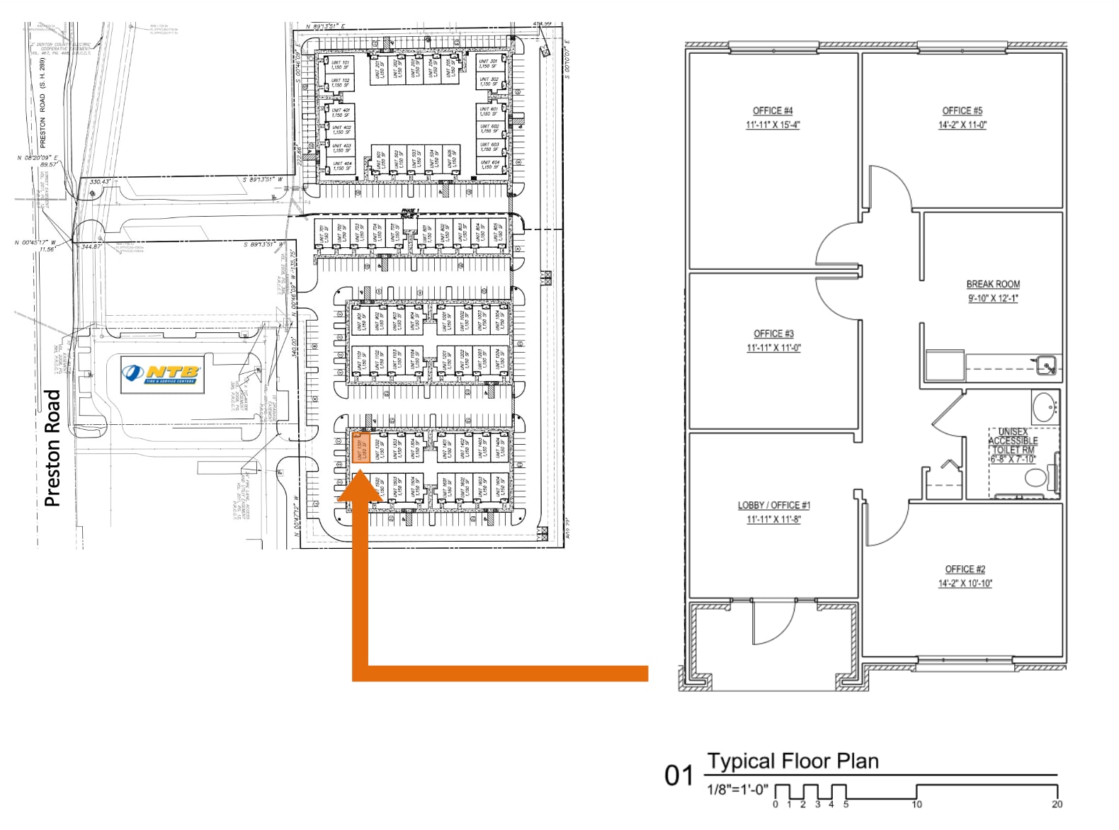 7774 Preston Rd, Frisco, TX for lease Floor Plan- Image 1 of 6