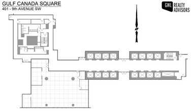 401 9th Ave SW, Calgary, AB à louer Plan d’étage- Image 1 de 1
