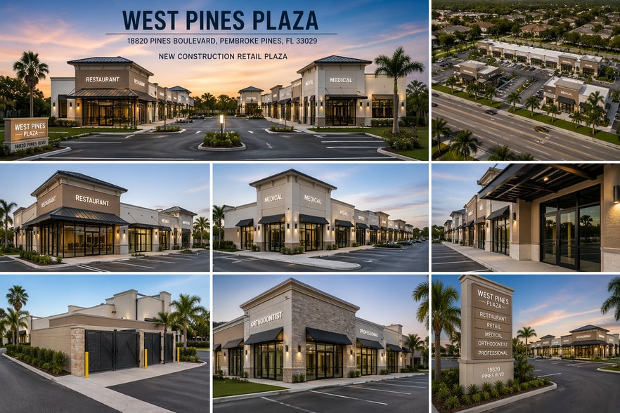 18820 Pines Blvd, Pembroke Pines, FL for lease - Building Photo - Image 1 of 6