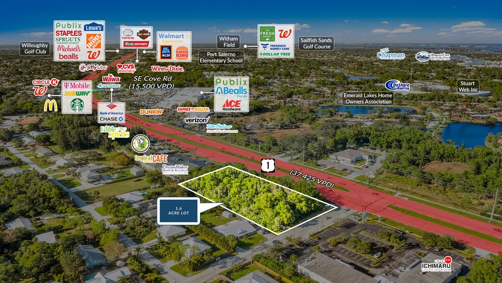 US 1 and Lillian Court, Stuart, FL for sale - Building Photo - Image 2 of 5