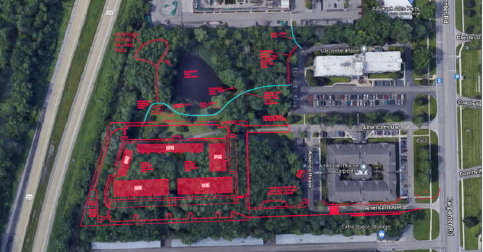 Carpenter & Ellsworth, Pittsfield Township, MI for sale - Site Plan - Image 3 of 7