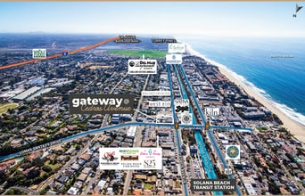 121-129 Lomas Santa Fe Dr, Solana Beach, CA - Aérien  Vue de la carte - Image1