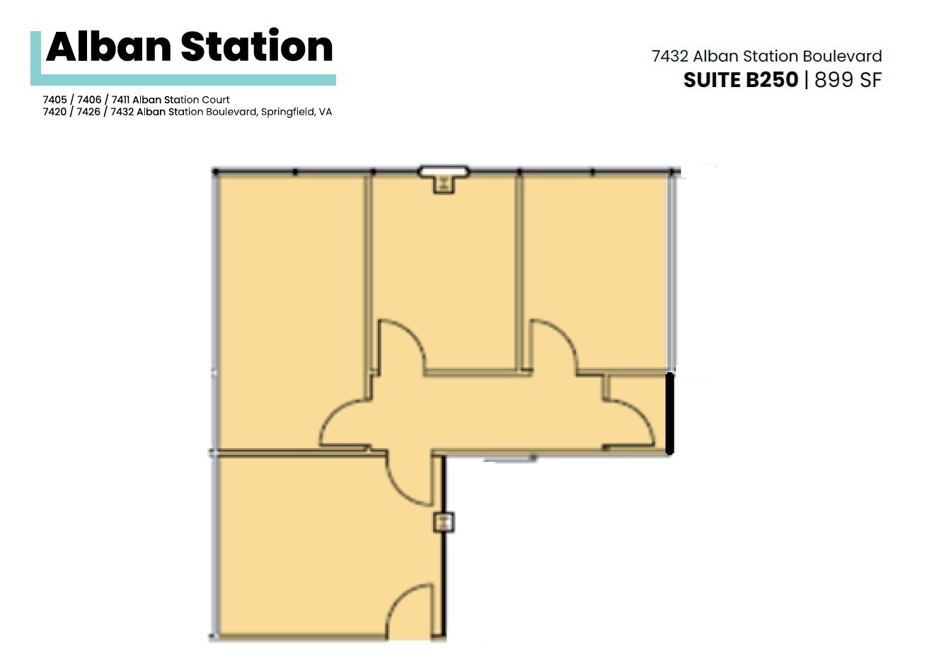 7426-7432 Alban Station Blvd, Springfield, VA for lease Floor Plan- Image 1 of 1