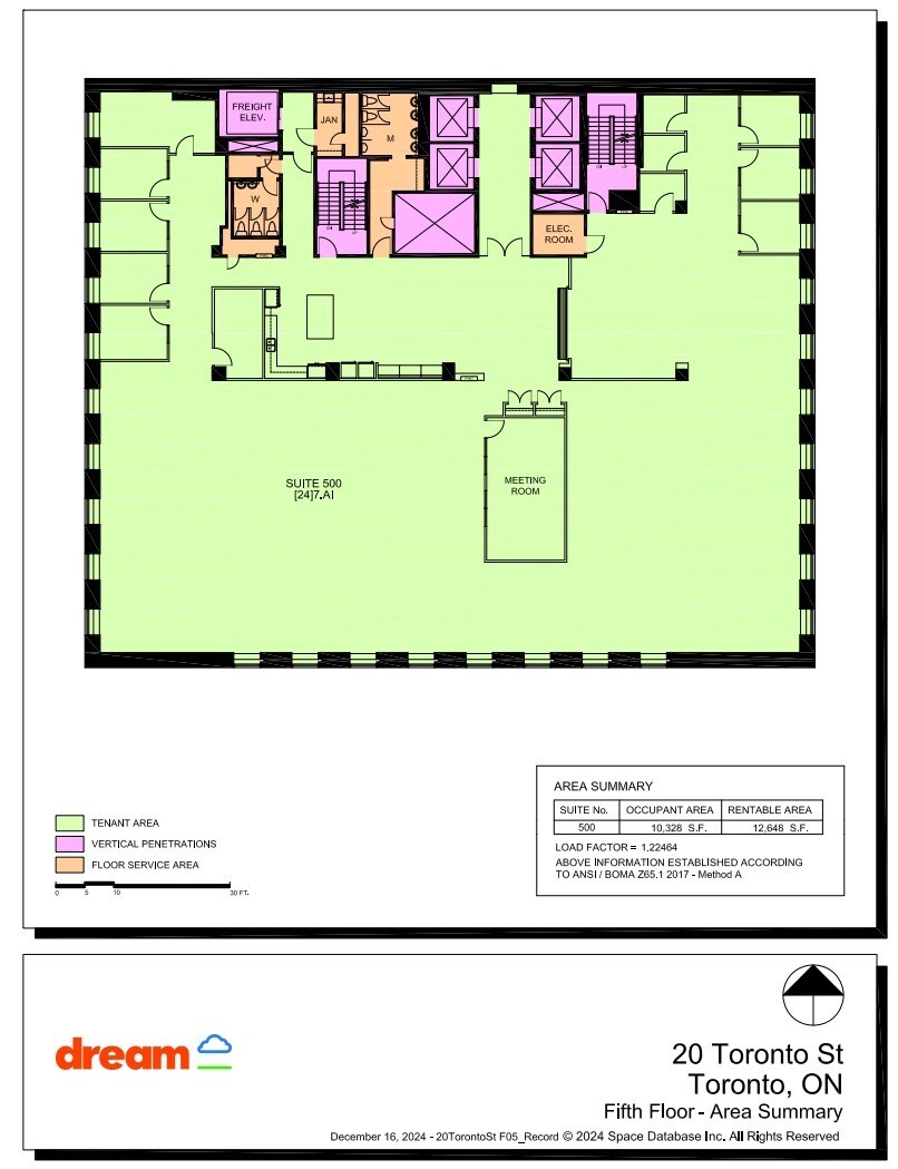 20 Toronto St, Toronto, ON à louer Plan d’étage- Image 1 de 1