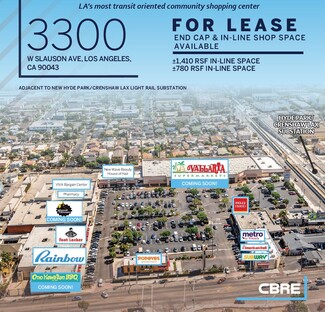 Plus de détails pour 3300 W Slauson Ave, Los Angeles, CA - Vente au détail à louer