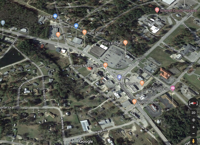514 W Ogeechee St, Sylvania, GA for lease - Aerial - Image 2 of 2
