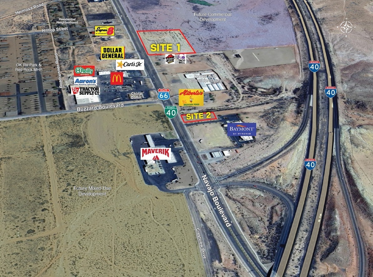 N NEC I-40 & Navajo Blvd portefeuille de 2 propriétés à vendre sur LoopNet.ca Photo du bâtiment- Image 1 de 2