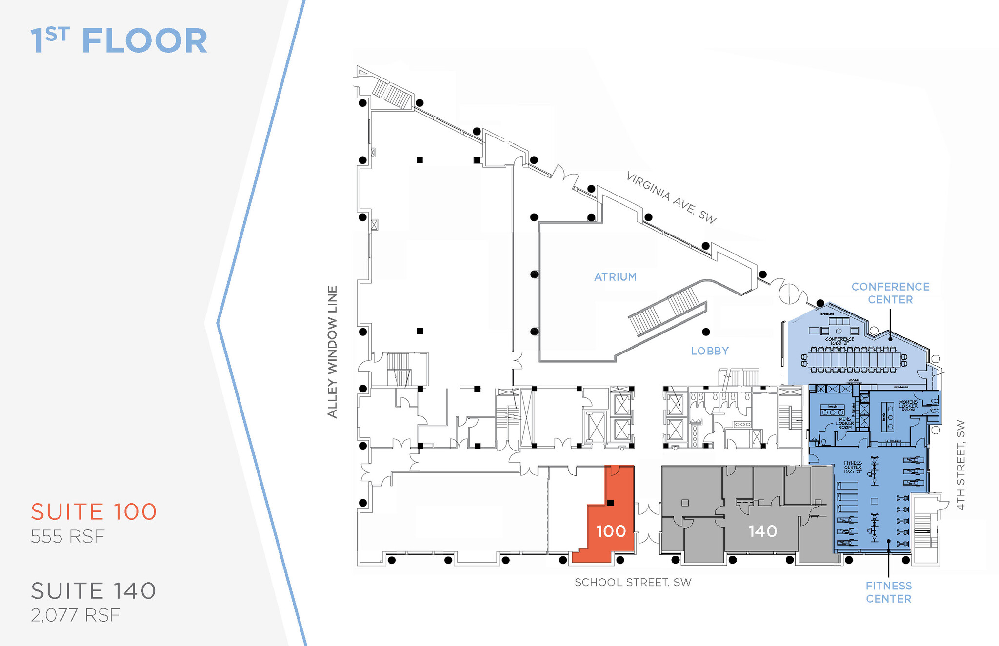 400 Virginia Ave SW, Washington, DC à louer Plan d  tage- Image 1 de 1