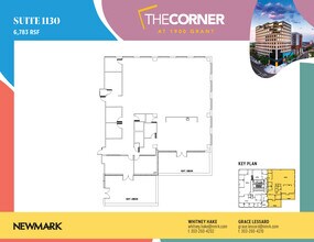 1900 Grant St, Denver, CO à louer Plan d’étage- Image 1 de 1