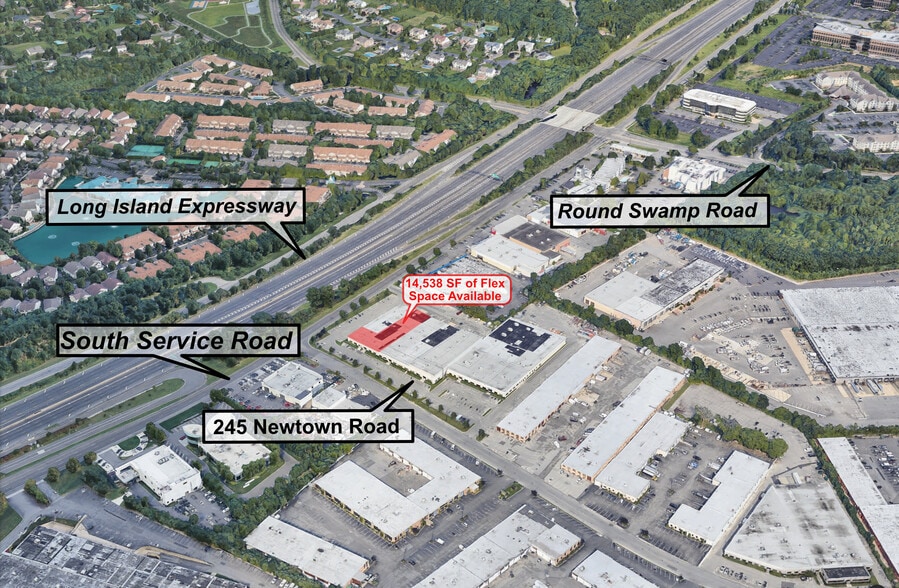 245 Newtown Rd, Plainview, NY for lease - Aerial - Image 2 of 10