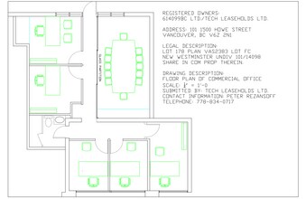 1500 Howe St, Vancouver, BC à louer Plan d’étage- Image 1 de 4