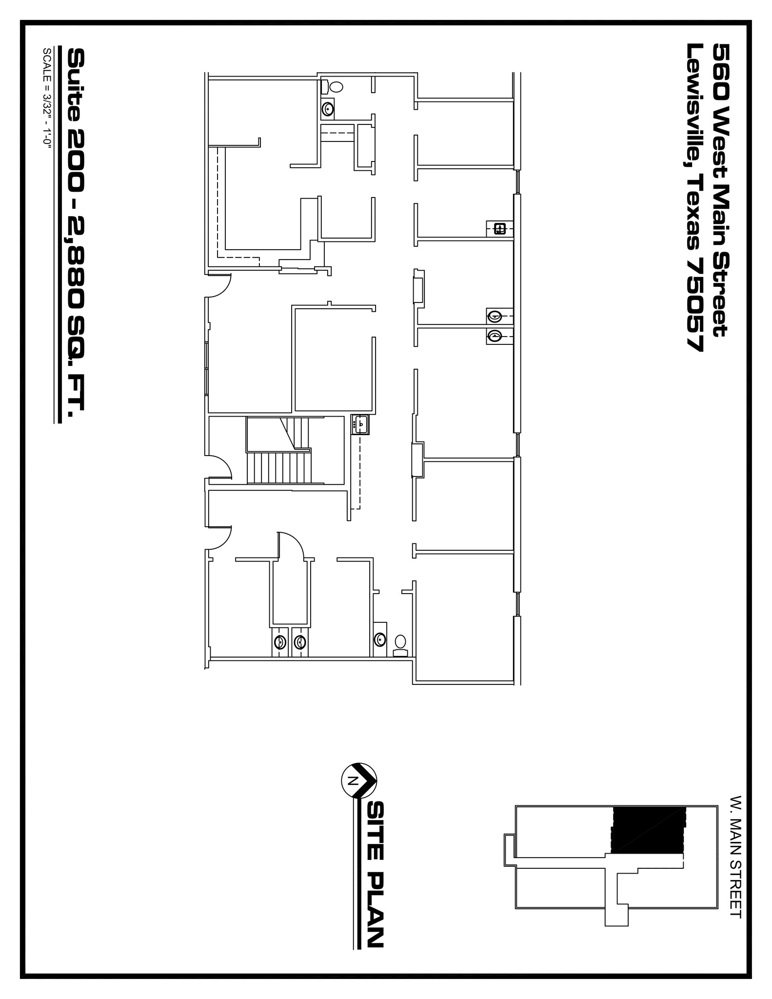 560 W Main St, Lewisville, TX for lease Site Plan- Image 1 of 1