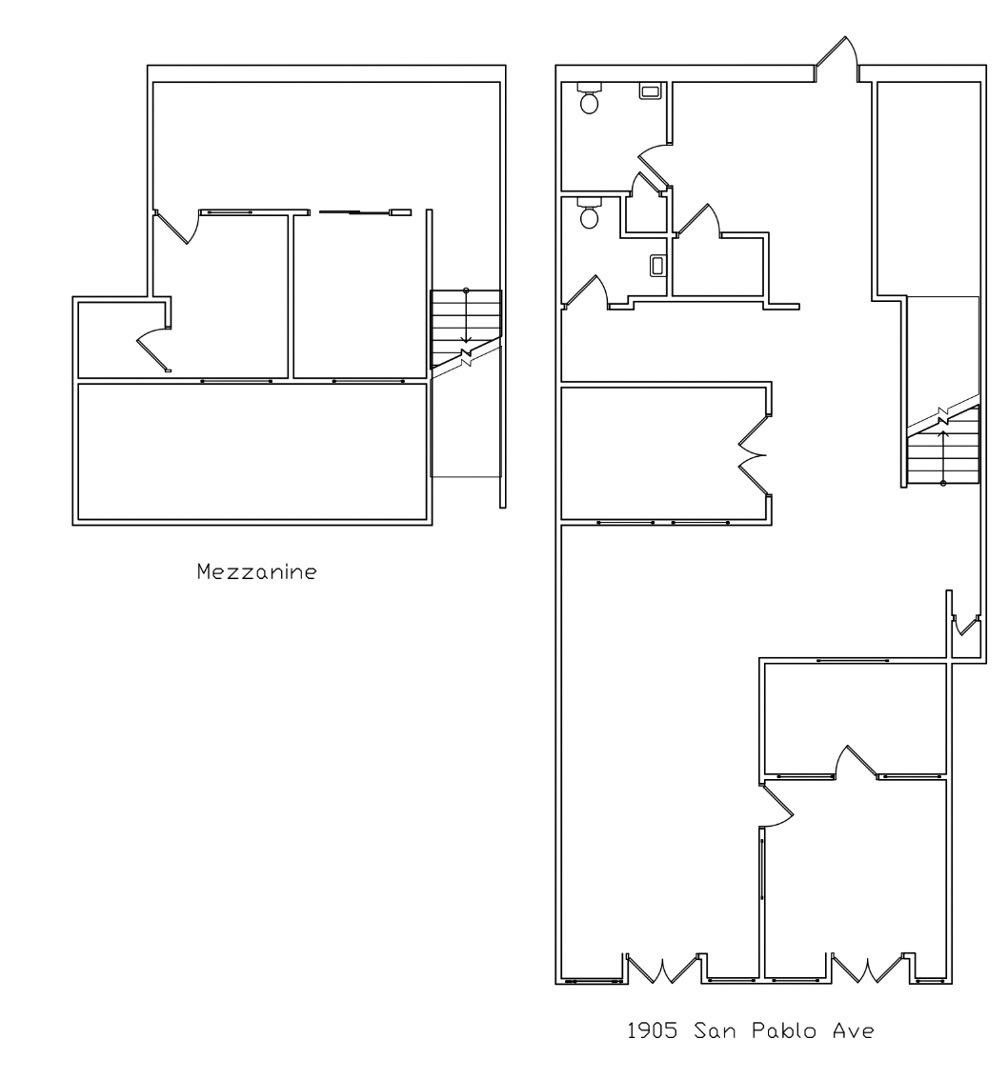 1901-1915 San Pablo Ave, Oakland, CA à louer Plan d  tage- Image 1 de 1