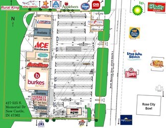 More details for 427-525 S Memorial Dr, New Castle, IN - Retail for Lease