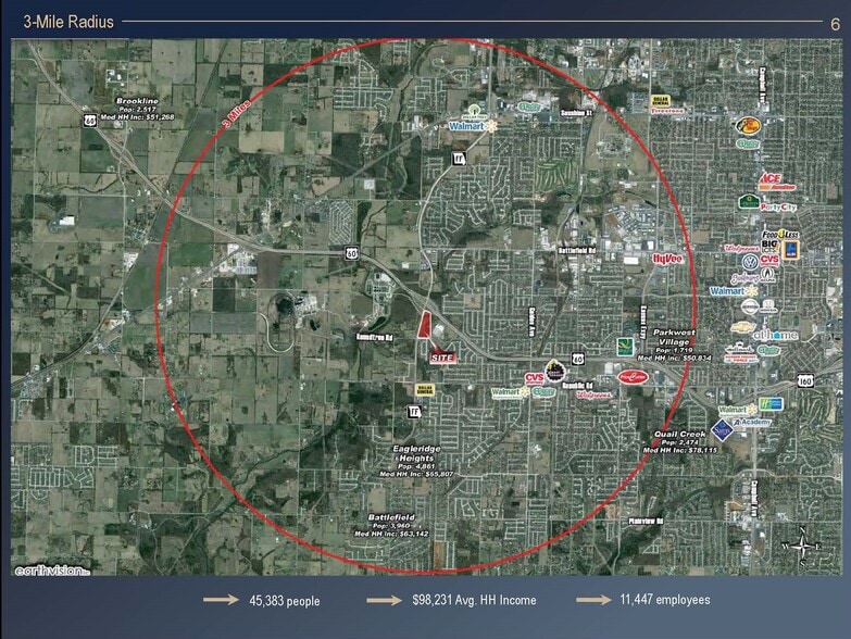 00 Hwy FF & West Bypass, Springfield, MO for sale - Aerial - Image 2 of 3