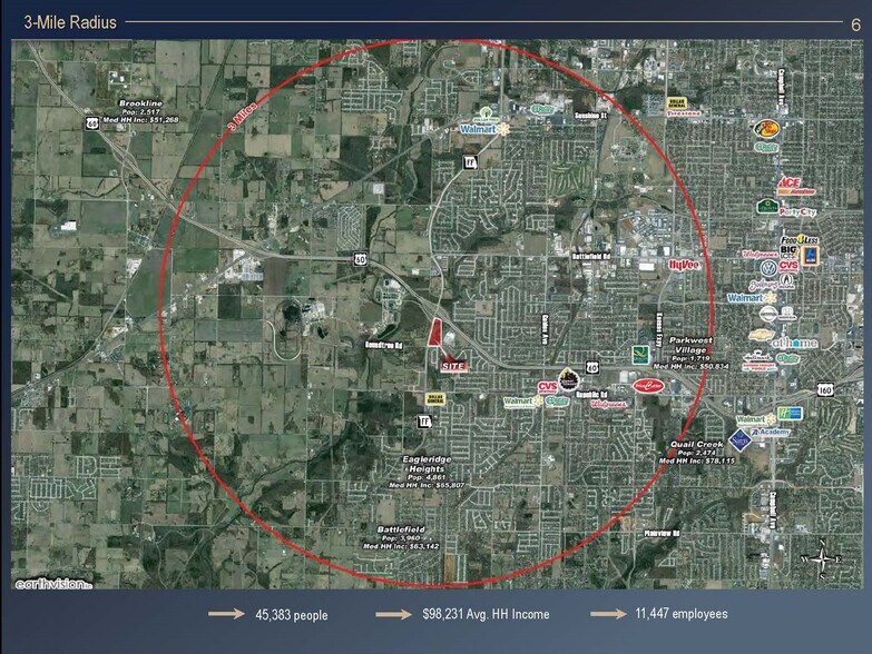 00 Hwy FF & West Bypass, Springfield, MO à vendre - Aérien - Image 2 de 3