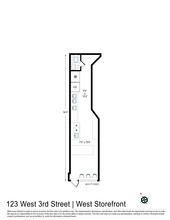 123 W Third St, New York, NY à louer Plan d’étage- Image 1 de 6