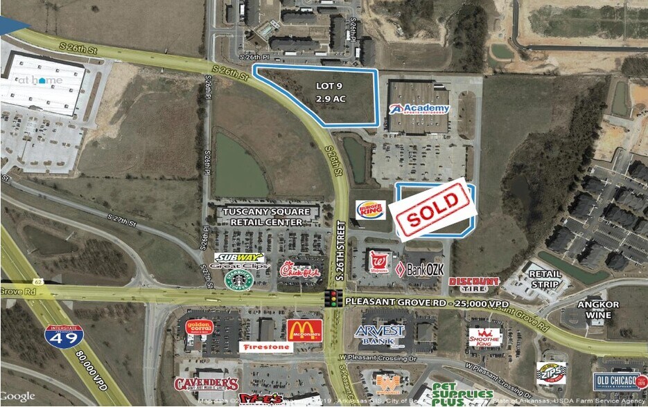 Centre Point Pleasant Grove, Rogers, AR à vendre - Aérien - Image 1 de 1
