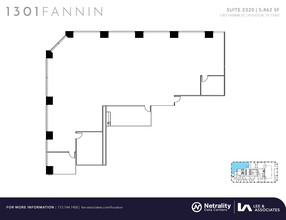 1301 Fannin St, Houston, TX à louer Plan d  tage- Image 2 de 2