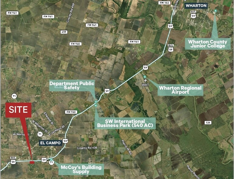 US 59 near Hwy 71, El Campo, TX for sale - Primary Photo - Image 1 of 5