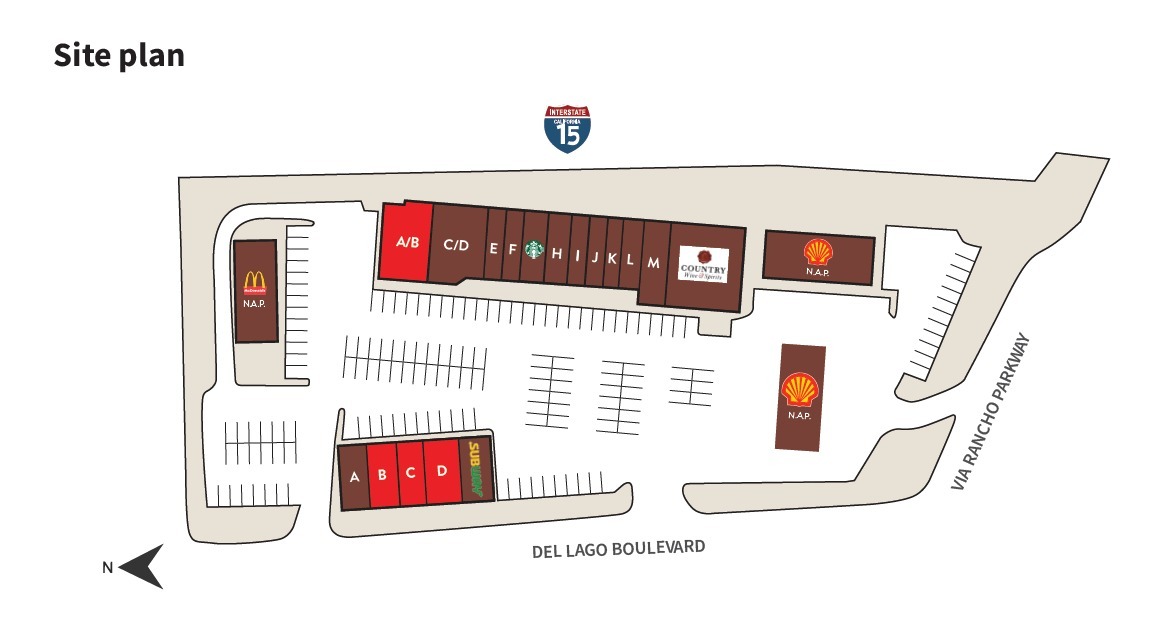 3440 Del Lago Blvd, Escondido, CA à louer Plan de site- Image 1 de 1