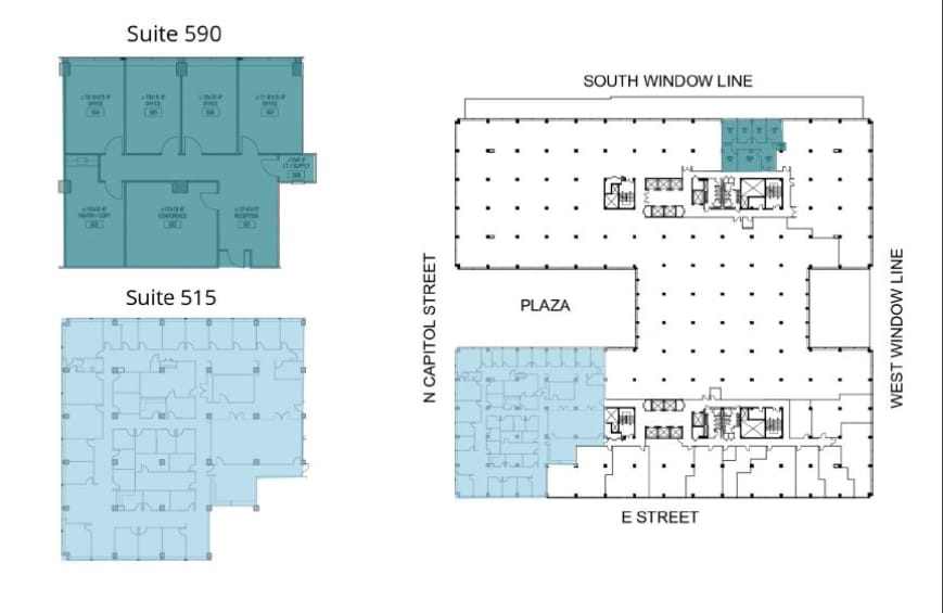 400-444 N Capitol St NW, Washington, DC à louer Plan d’étage- Image 1 de 1