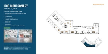1700 Montgomery St, San Francisco, CA for lease Floor Plan- Image 1 of 5