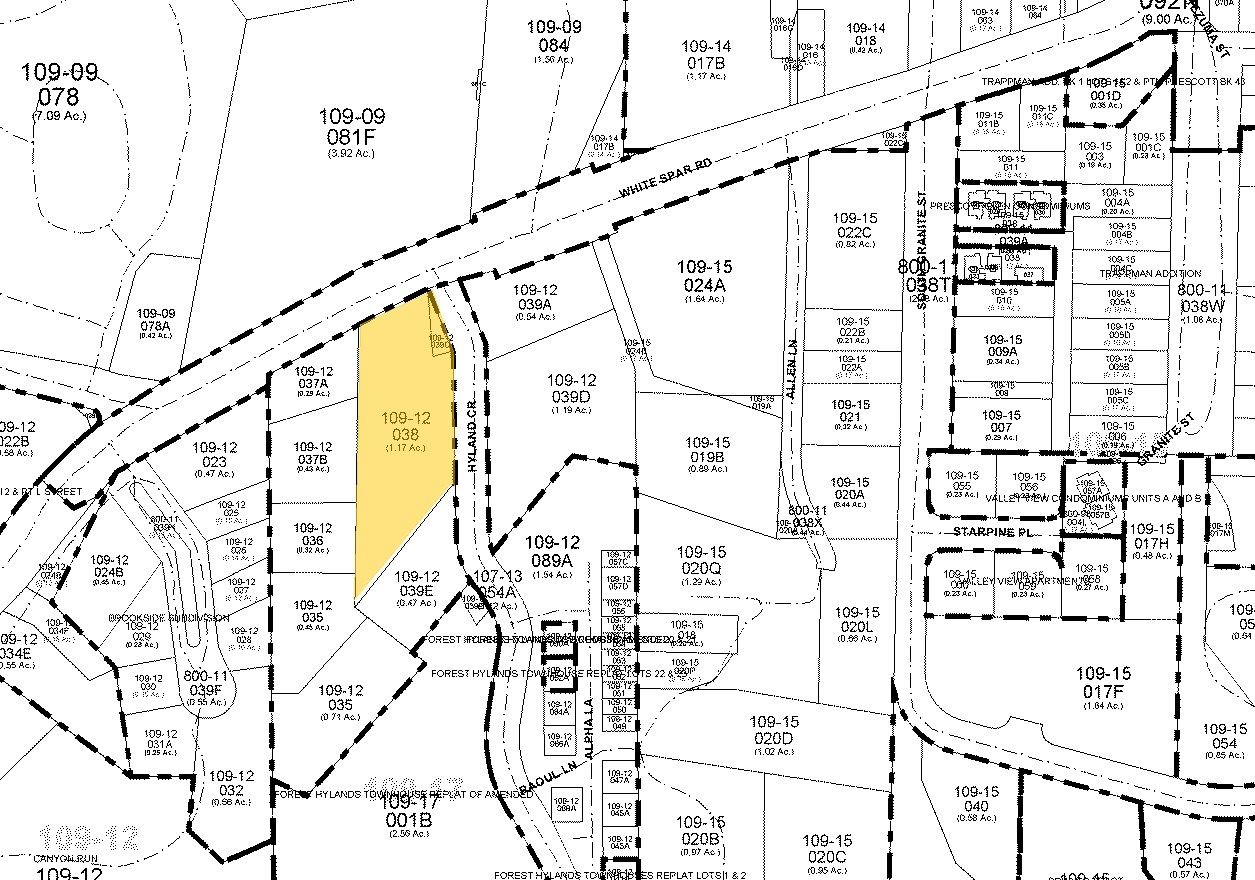 415 White Spar Rd, Prescott, AZ for lease Plat Map- Image 1 of 2