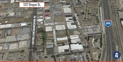 1027 Dragon St, Dallas, TX - Aerial map view