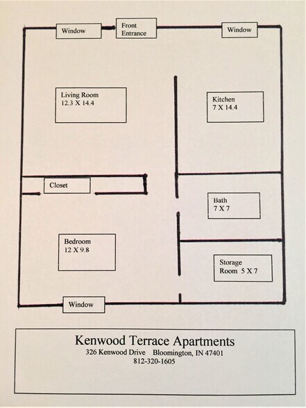 326 W Kenwood Dr, Bloomington, IN à vendre - Photo du bâtiment - Image 2 de 12