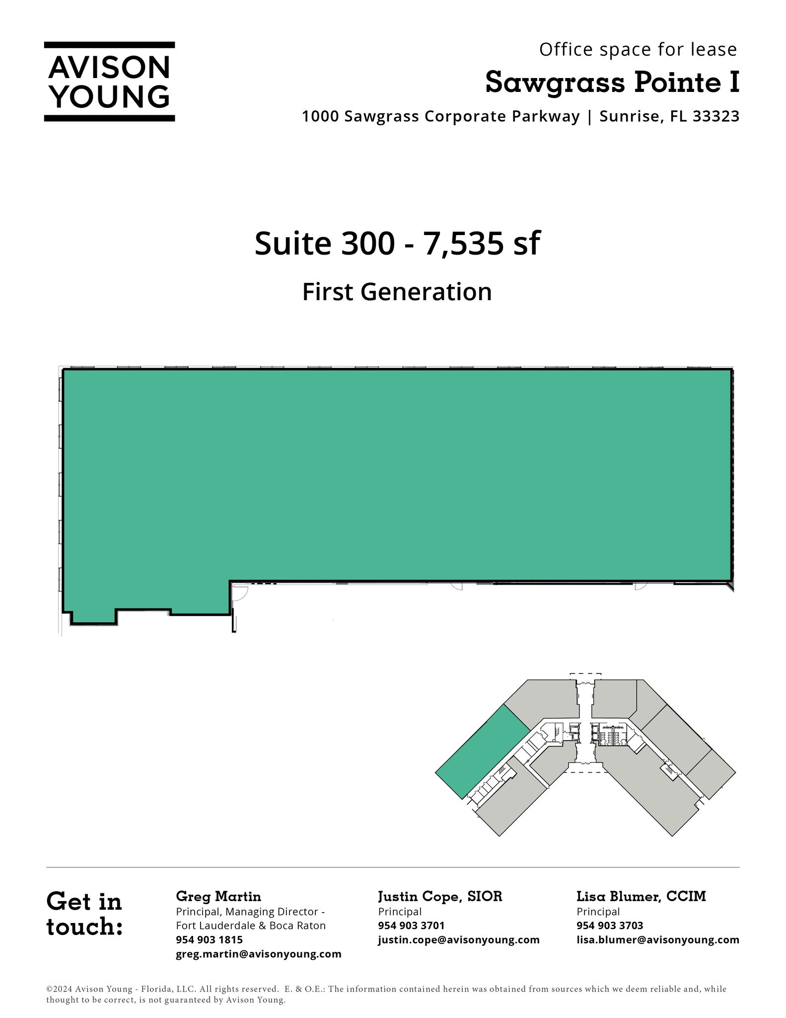1000 Sawgrass Corporate Pkwy, Sunrise, FL for lease Interior Photo- Image 1 of 1