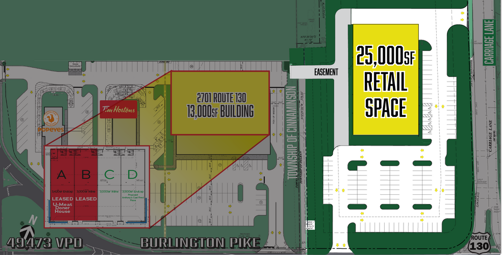 2901 Route 130, Delran, NJ for lease - Building Photo - Image 1 of 2