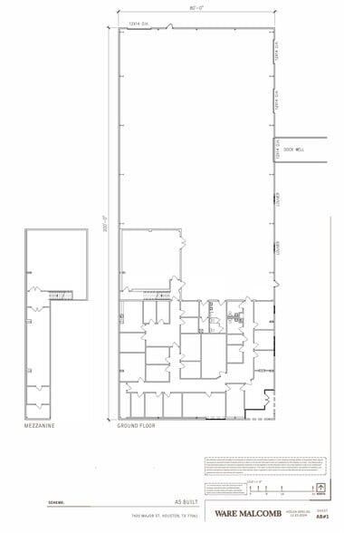7425 Major St, Houston, TX for lease - Site Plan - Image 2 of 2