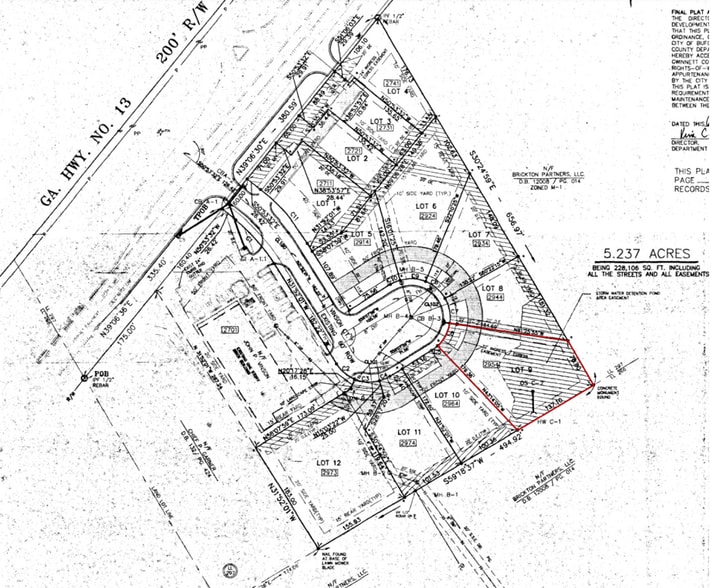 2954 Vinson Ct, Buford, GA for sale - Site Plan - Image 3 of 3