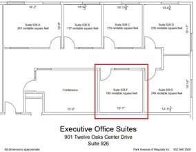 600 Twelve Oaks Center Dr, Wayzata, MN à louer Plan d’étage- Image 1 de 1