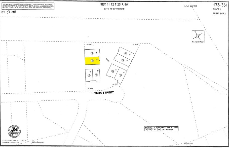 475 Rivera St, Riverside, CA for sale - Plat Map - Image 3 of 3