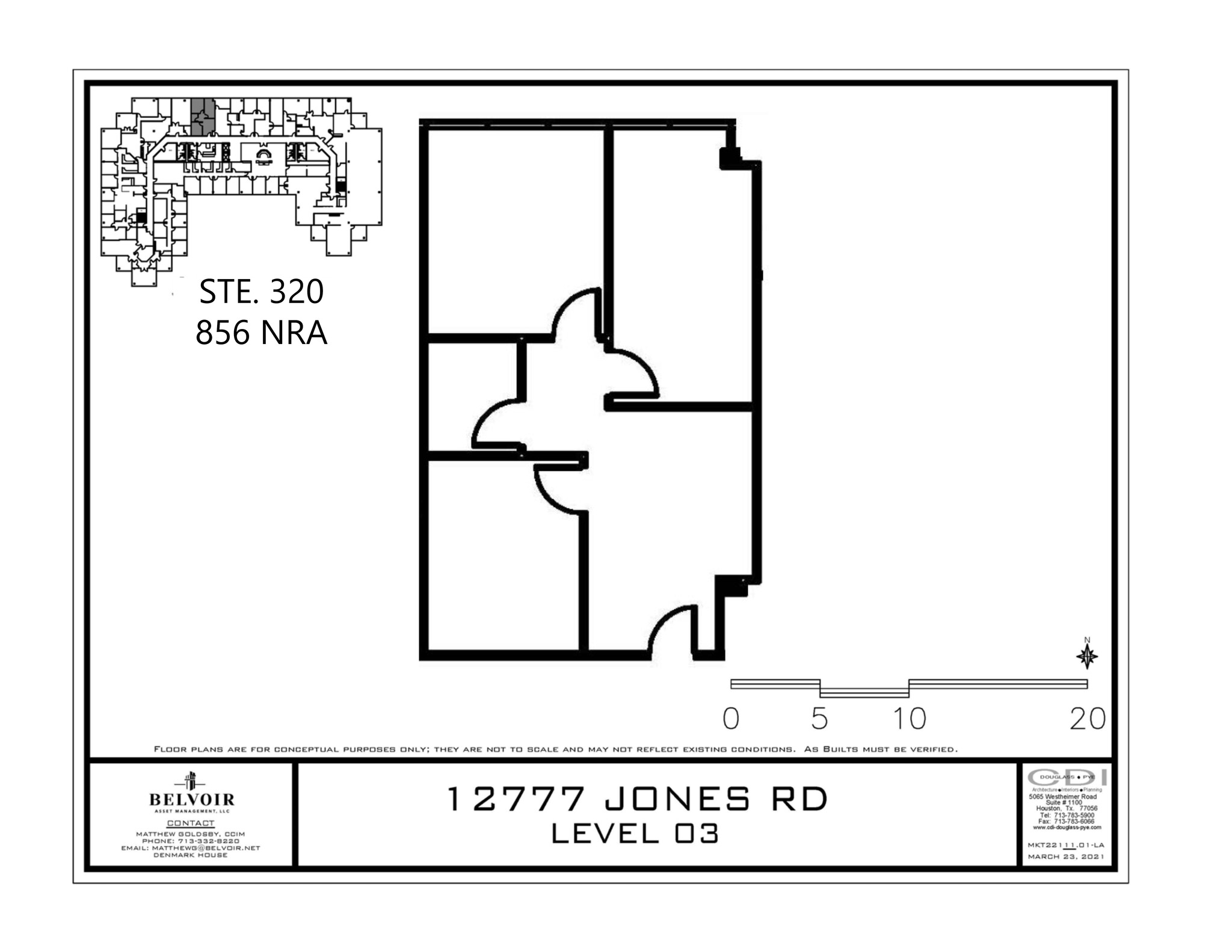 12777 Jones Rd, Houston, TX à louer Plan de site- Image 1 de 2