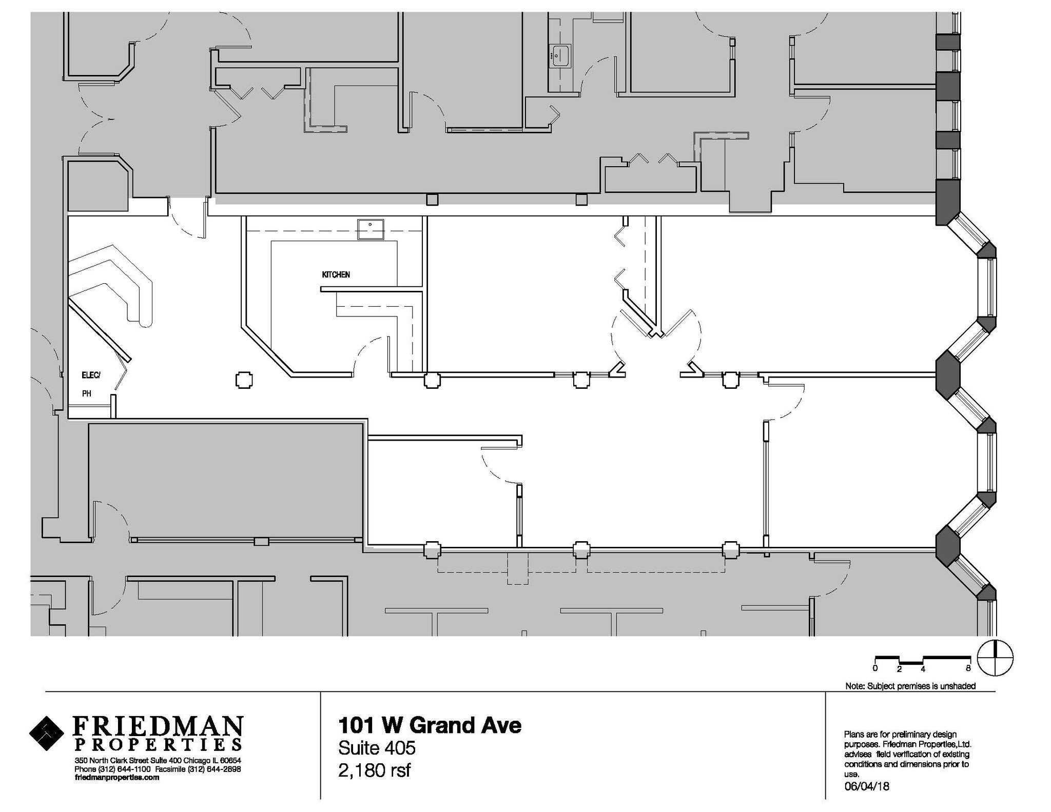 101 W Grand Ave, Chicago, IL à louer Plan d’étage- Image 1 de 7