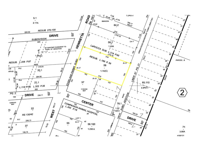 2758 W Henrietta Rd, Rochester, NY à louer - Plan de site - Image 2 de 2