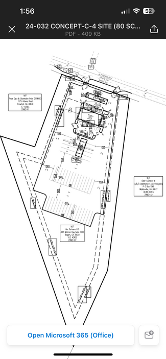 Plus de détails pour 1559 Athens Rd, Crawford, GA - Terrain à vendre