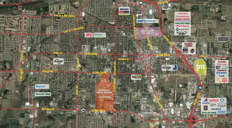 Hwy 40, Conway, AR à louer - Plan de site - Image 3 de 4