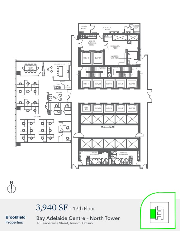 40 Temperance St, Toronto, ON à louer Plan d’étage- Image 1 de 1
