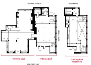 168 King St E, Toronto, ON à louer Plan d’étage- Image 1 de 1