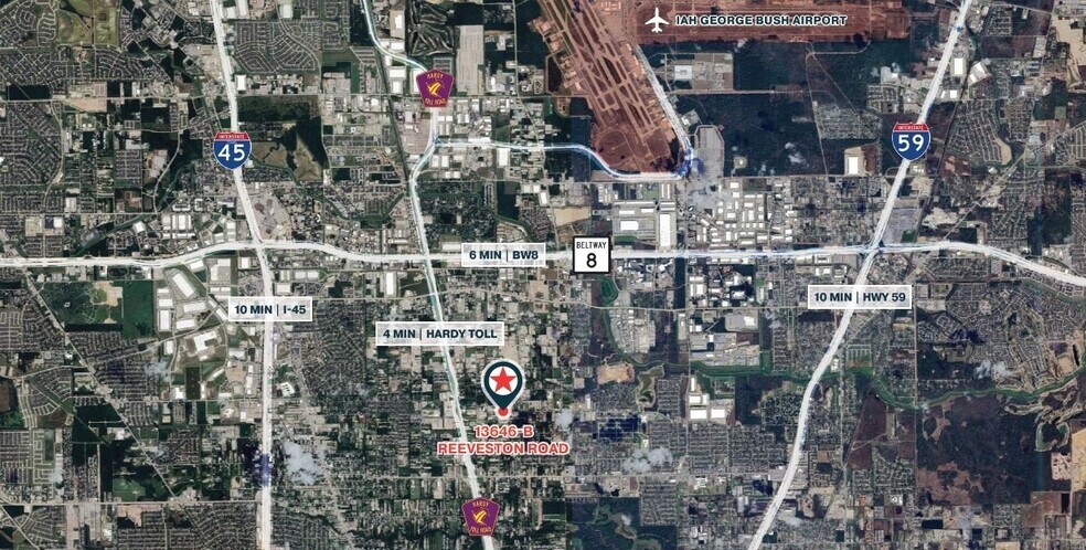 13646-B Reeveston Rd, Houston, TX à louer - Aérien - Image 3 de 3